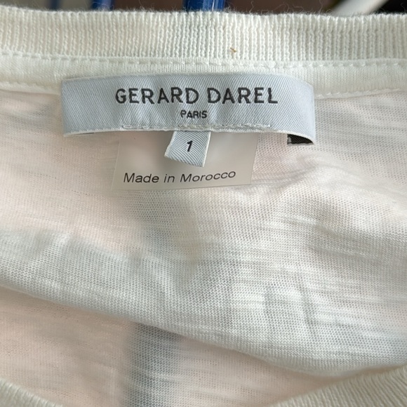 Gerard Darel white t-shirt with red embroidered heart WS - Picture 5 of 7